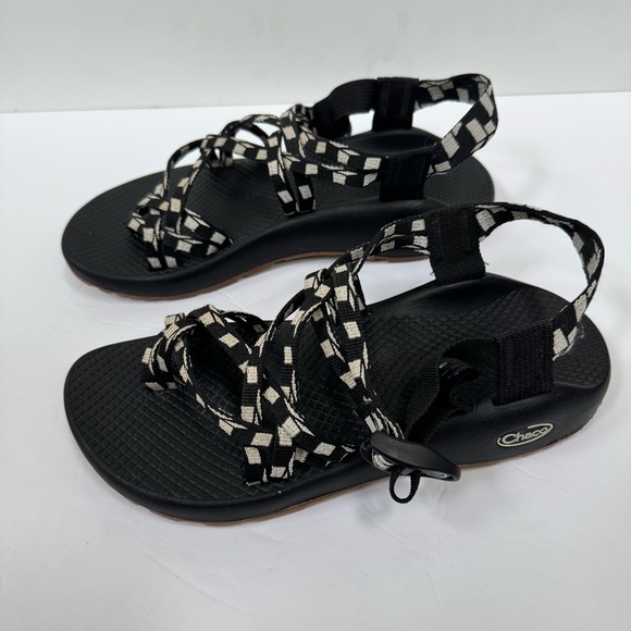 CHACO ZX/2 Classic Womens Black and White Nylon Sandal J107214 size 8 eur 39 - Picture 11 of 14